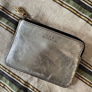 Alexis Bittar Metallic Silver Pouch